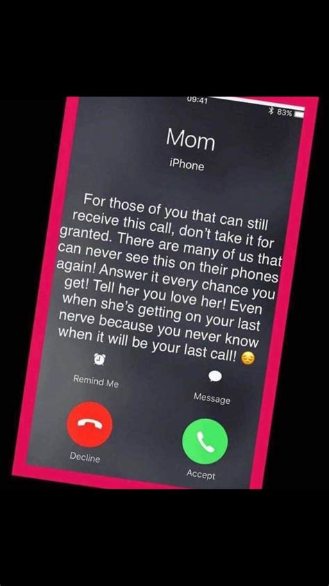 Mom’s Iphone For Those Of You That Can Still Receive This Call Don’t