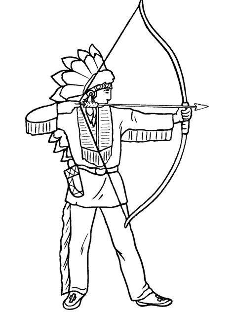 indians coloring pages