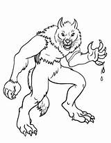 Werewolf Lupo Mannaro Lobisomem Headless Horseman Colorir Werewolves Stampare Designlooter sketch template