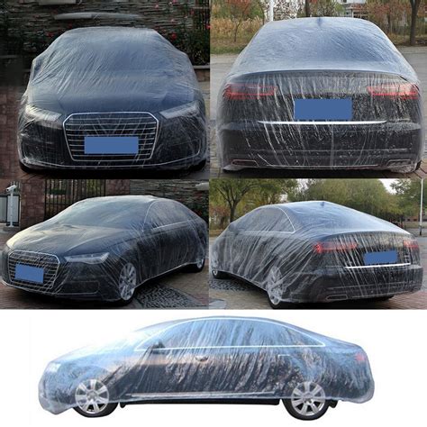 car disposable plastic cover waterproof transparent dustproof rian cover clear alexnldcom