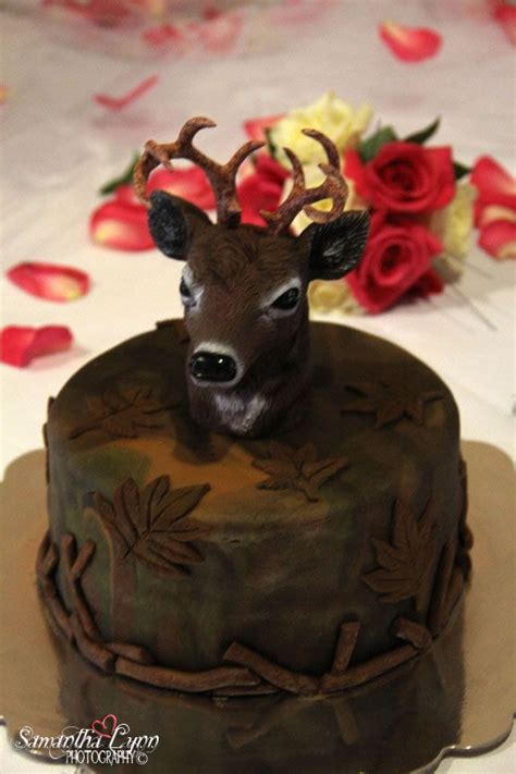 pin  patricia anderson  food cakes deer cakes grooms cake crazy cakes