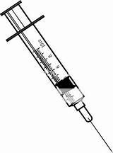 Syringe Syringes Needles Sketch Coloring Paintingvalley sketch template