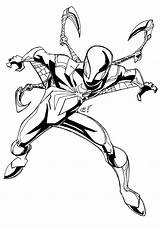 Spider Iron Coloring Pages Man Print Printable Color Fist Drawing Ultimate Spiderman Seven Features Scary Heroes Marvel Avengers Line Kids sketch template