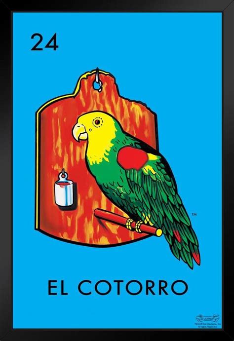 24 El Cotorro Parakeet Loteria Card Mexican Bingo Lottery