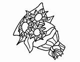 Colorear Para Coloring Bunch Sunflowers Dibujo Ramo Flores Girasoles Dibujos Coloringcrew Drawing Flower Flowers sketch template