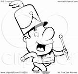 Conductor Marching Outlined Cory sketch template