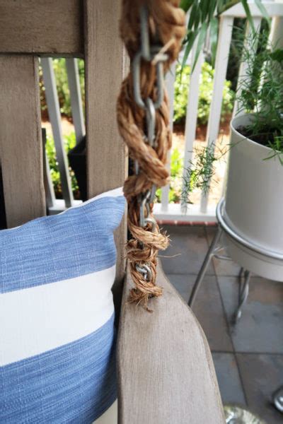 How To Wrap A Porch Swing Chain With Rope Porch Daydreamer