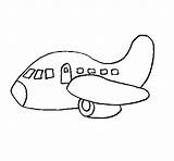 Coloring Airplane Coloringcrew sketch template