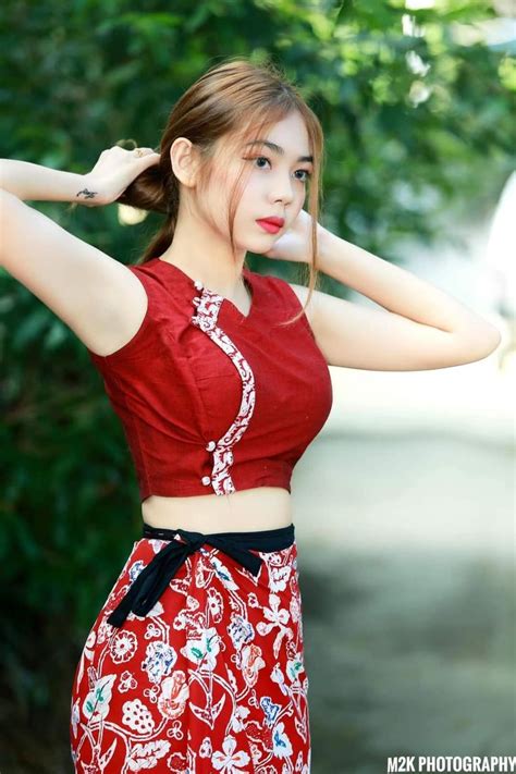 pin by thao on đẹp myanmar dress design beautiful thai women