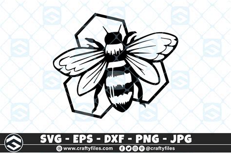 card making stationery floral bee svg file bee svg  happy svg bee