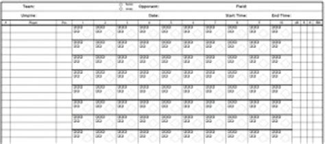 baseball score sheets template baseball score sheets