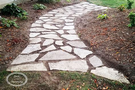 lay  flagstone pathway    charming flagstone