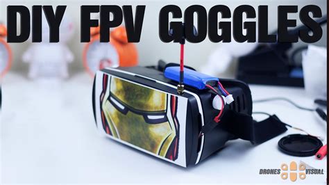 diy fpv goggles ghz  inches screen affordable  easy fpv youtube