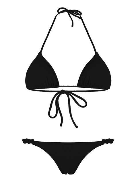 reina olga scrunchie triangle bikini farfetch