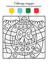 Zahlen Osterei Ausmalen Paques Coloriage Magique Ausdrucken Malvorlage Ostereier Ostern Pâques Seepferdchen Coloriages sketch template