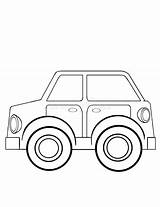 Toy Car Coloring Stock sketch template