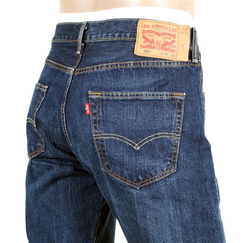 shop   original fit jeans  dark blue  levis