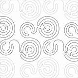 Swirls Curls Pantograph sketch template