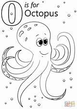 Octopus Worksheet Worksheets Alphabet Tracing Supercoloring Sheets Preschoolers sketch template