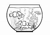 Akwarium Ryby Kolorowanka Druku Trzy Drukowania Malowankę Wydrukuj Drukowanka sketch template