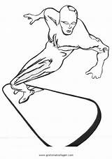 Surfer Cartoni sketch template