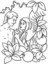 Adam Eve Coloring Pages Bible Printable Sodom Kids Pecado Apple Do Gomorrah Para Sunday School Desenho Drawing Genesis Colorings Activities sketch template