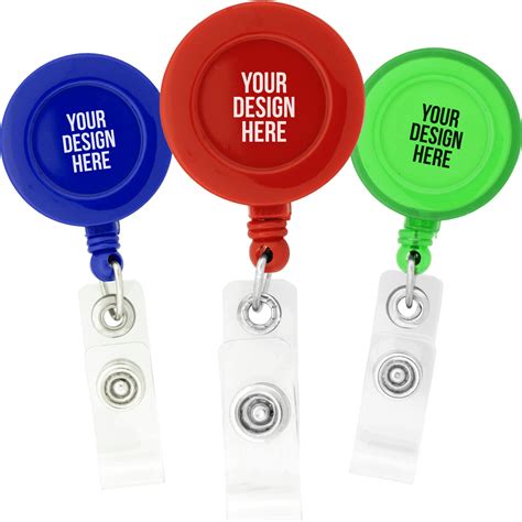 promotional  retractable badge holders   pad print