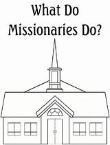Coloring Church Pages Missionaries Book Robbygurl Creations sketch template