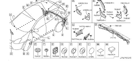 diagram body side fitting   nissan rogue select