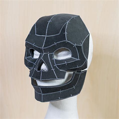 draai pluche pop ambient skull mask template melk gevangene glas