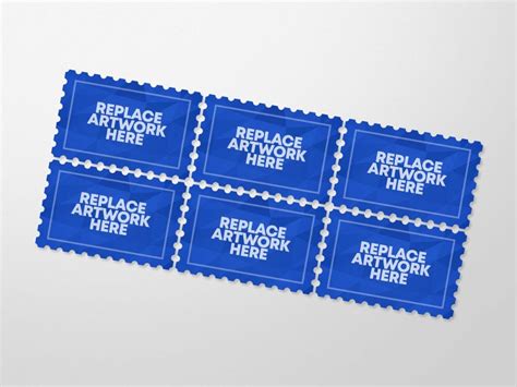 retro postage stamp mockup mockup love