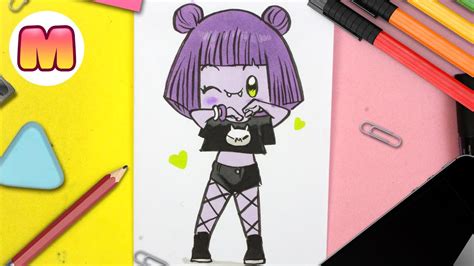 Como Dibujar Una Chica Vampiresa Kawaii Dibujos Kawaii
