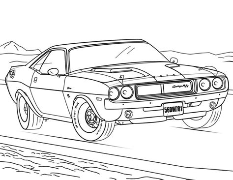 mopar coloring book cars coloring pages dodge charger coloring pages