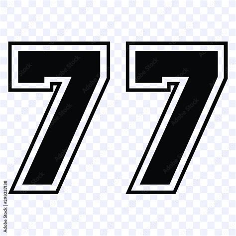 seventy  vector silhouette sketch cut  figures  print jersey number  vector sketch
