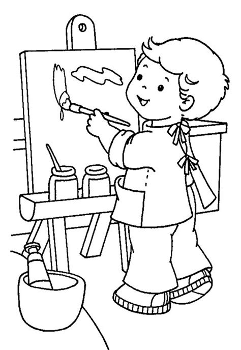 kid    paint coloring page coloring sky