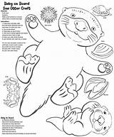 Otter Sea Coloring Pages Outline Printable Kentucky Monster Drawing Otters Craft Sheets Instructions Kids Colouring Yahoo Search Baby Getdrawings Getcolorings sketch template