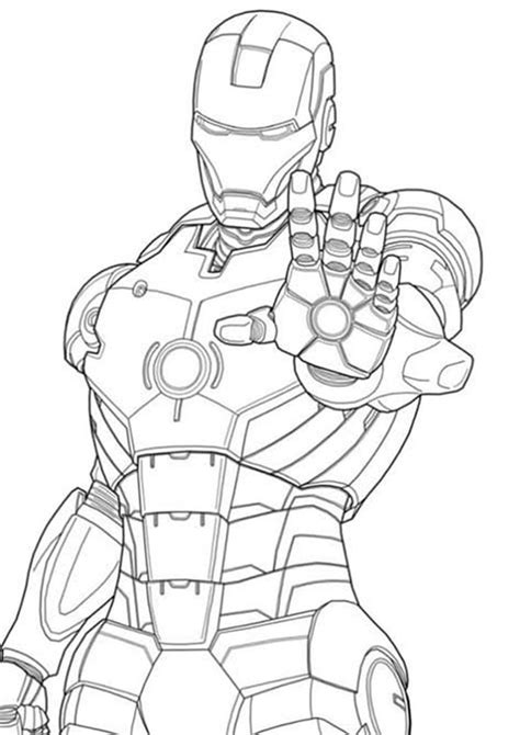 iron man  avengers coloring pages