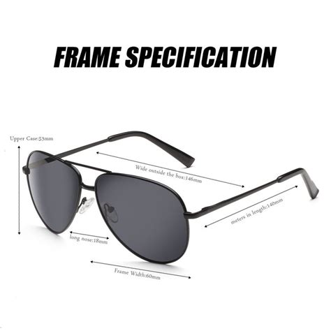 Ms Premium Military Style Classic Aviator Sunglasses Men Polarized