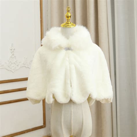 white faux fur cape  irregular edges winter bridal shawl etsy