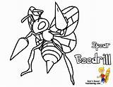 Pokemon Coloring Beedrill Pages Mega Bubakids Cartoon Thousand Weedle Concerning Color Kakuna Printable Butterfree Choose Board Yescoloring sketch template