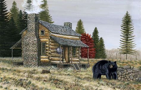cabin paintings yahoo canada image search results slate pieces
