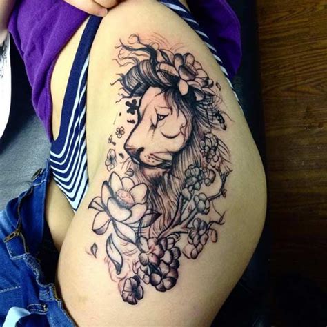 Lion Hip Tattoo Hip Tattoos Women Waist Tattoos Tattoos