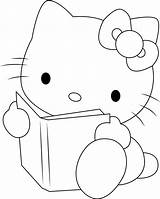 Kitty Hello Book Coloring Reading Pages Printable Coloringpages101 Game Print Categories Kids sketch template