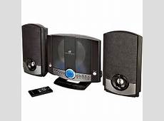 GPX Wall Mountable Micro Stereo System, HM3817DTBLK