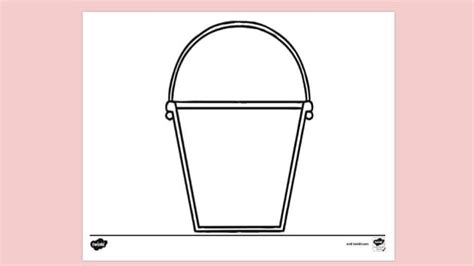 full bucket colouring colouring sheets twinkl