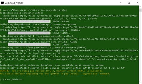 install mysql connector package  python geeksforgeeks