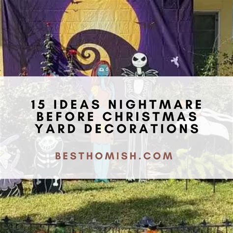 ideas nightmare  christmas yard decorations