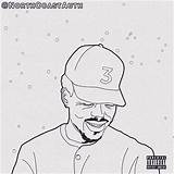 Rapper Chance Impossible sketch template