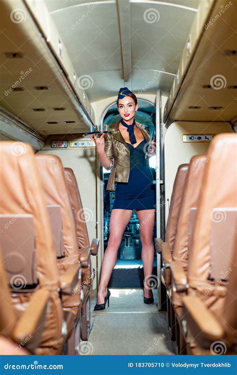 Stewardess Uniform Beautiful Stewardess Beautiful Flight Attendant In