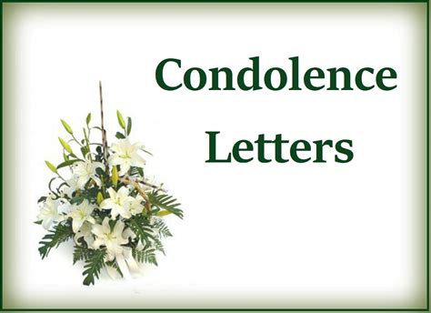 condolence letter template  word templates